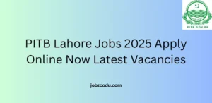 PITB Lahore Jobs 2025 Apply Online Now Latest Vacancies