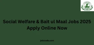 Social Welfare & Bait ul Maal Jobs 2025 Apply Online Now